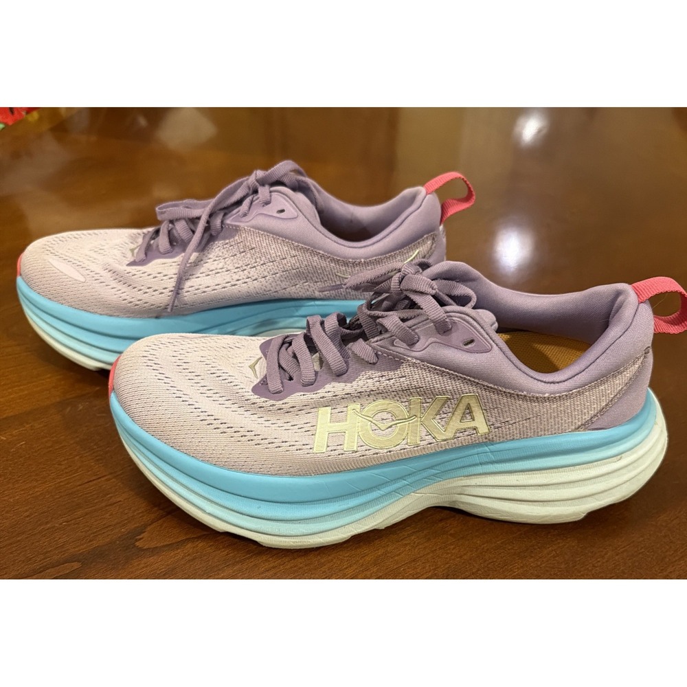 Hoka Bondi 8 Running Shoe Women US 6.5 B - Picture 2 of 7